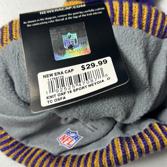 Minnesota Vikings Winter Beanie Cuffed - Picture 6 of 6
